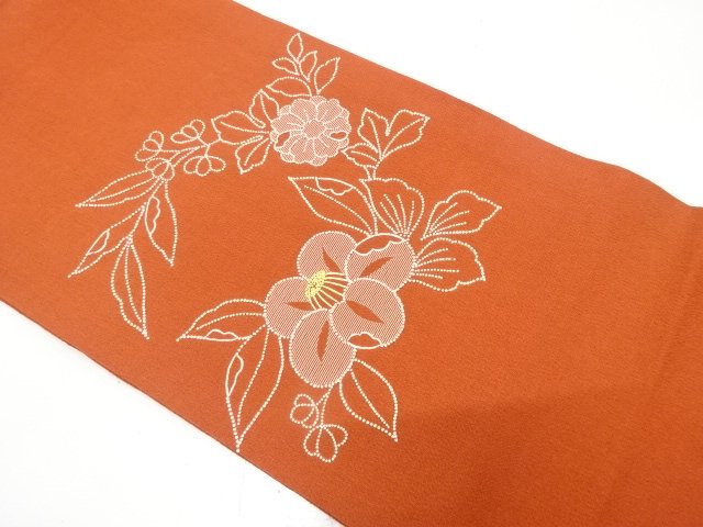 JAPANESE NAGOYA OBI / CHIRIMEN / SAGARA KNOTS / KIKU